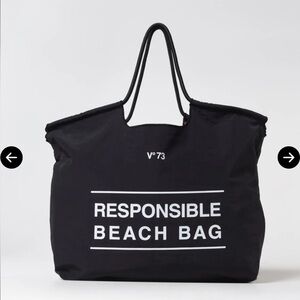 V73 BEACH BAG BLACK